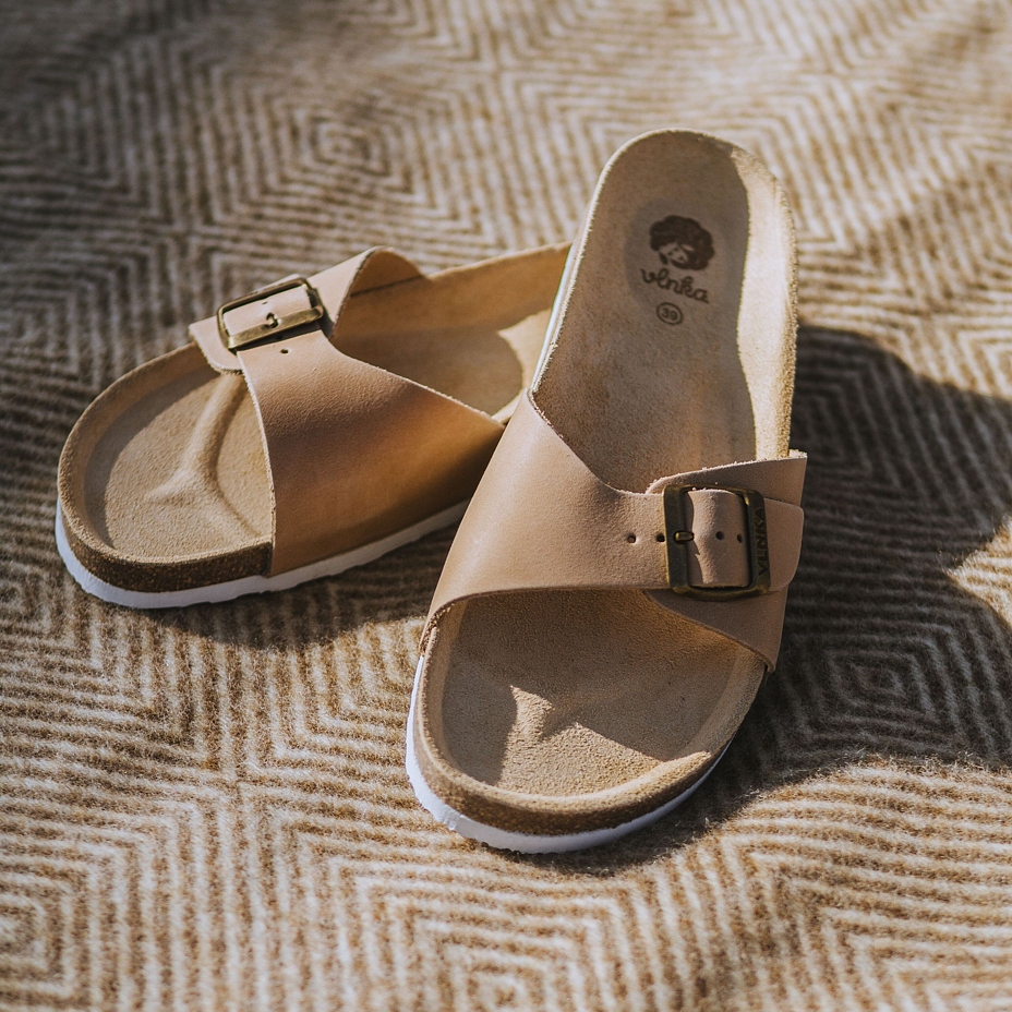 Women's Laura Orthopaedic Cork Sliders Cream model 2024