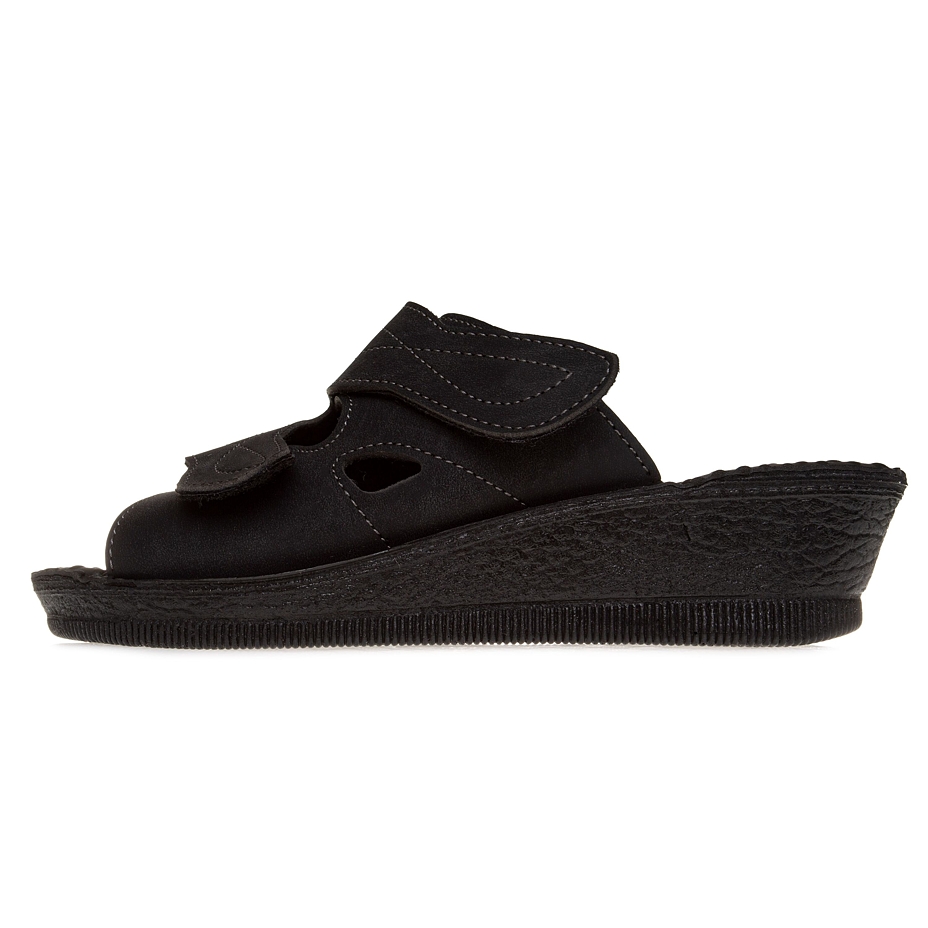 Women's gel insole slippers for bunions Milada Black