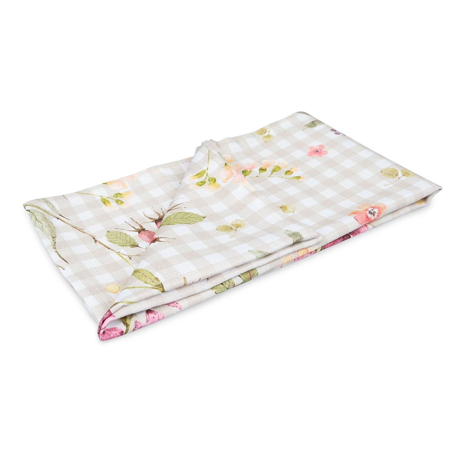 Table Runner Gingham Blossom