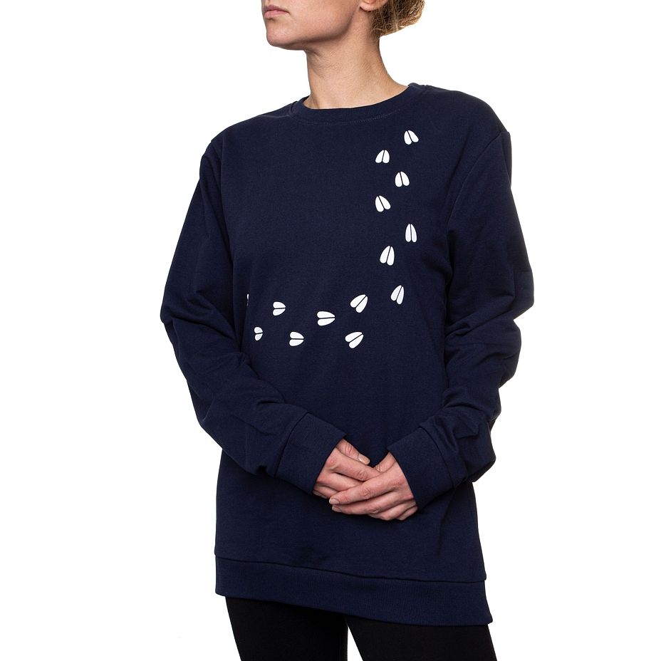 Woolvilli Cotton Sweatshirt Navy