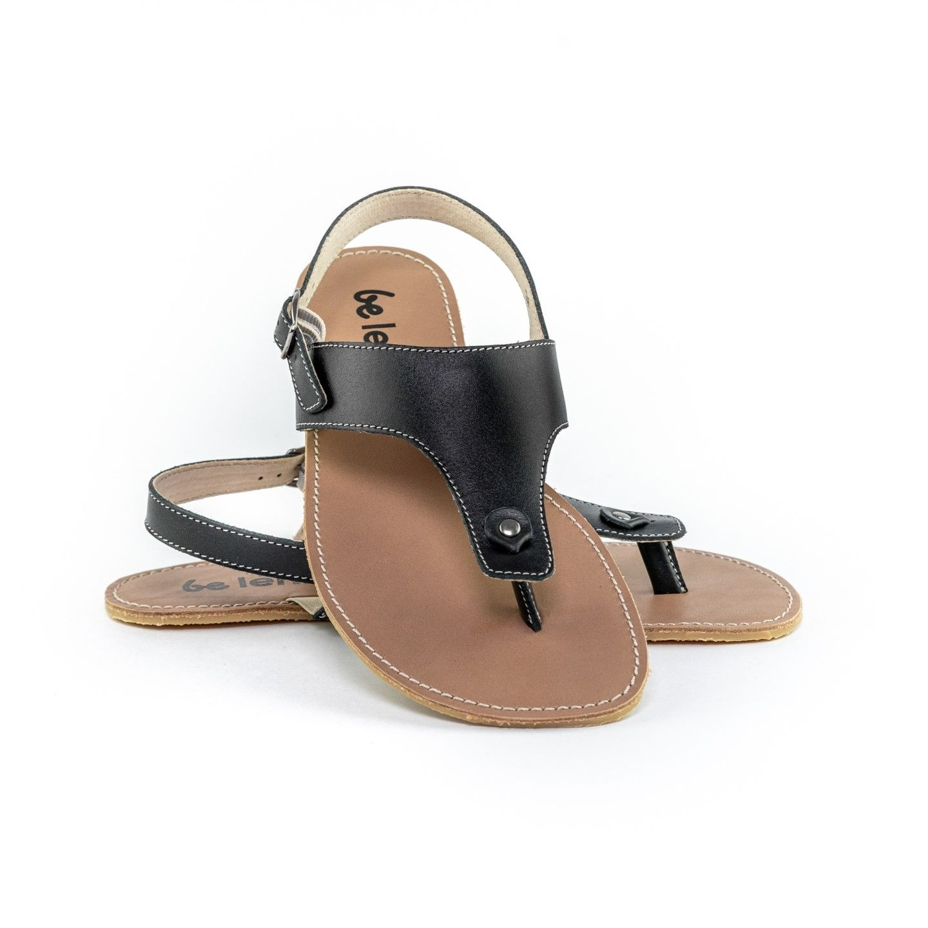 Promenade Leather Barefoot Sandals Black