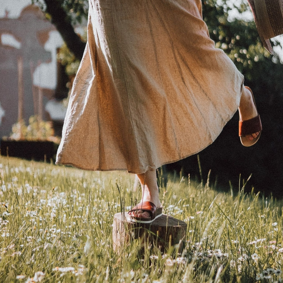Women's Trepky Orthopaedic Cork Sliders Brown