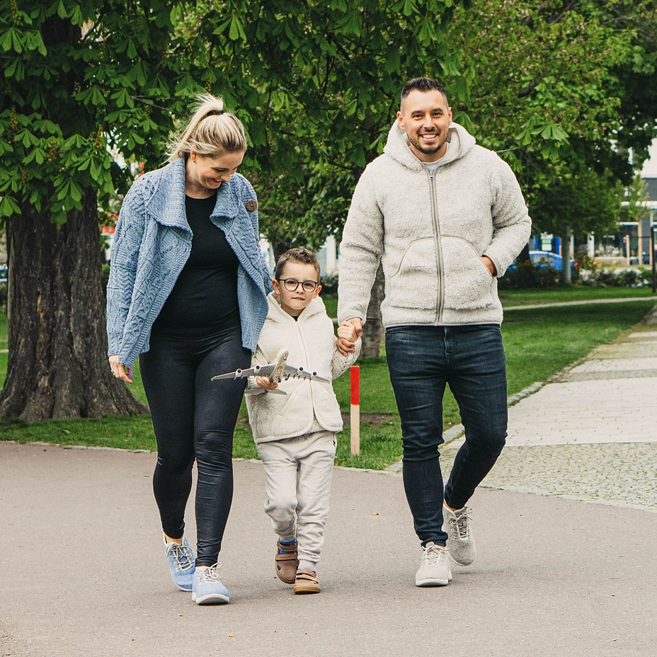 Wool Hooded Jacket Light Grey