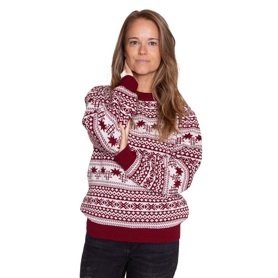 Vlnka Wool Sweater in Nordic Design S20 Red