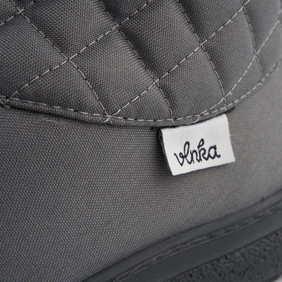 Women’s Zip-Up Quilted Snow Boots Grey