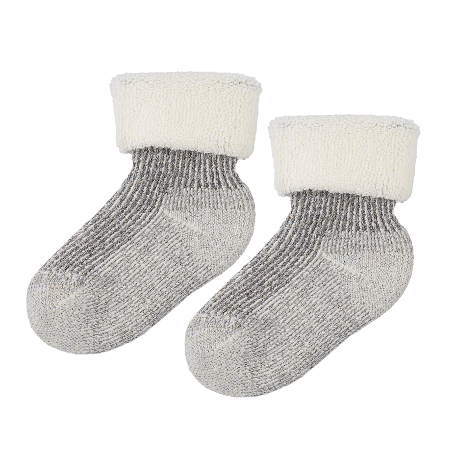 Kids’ Merino Wool Terry Socks White