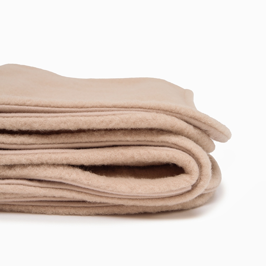 Merino Wool Baby Blanket Beige