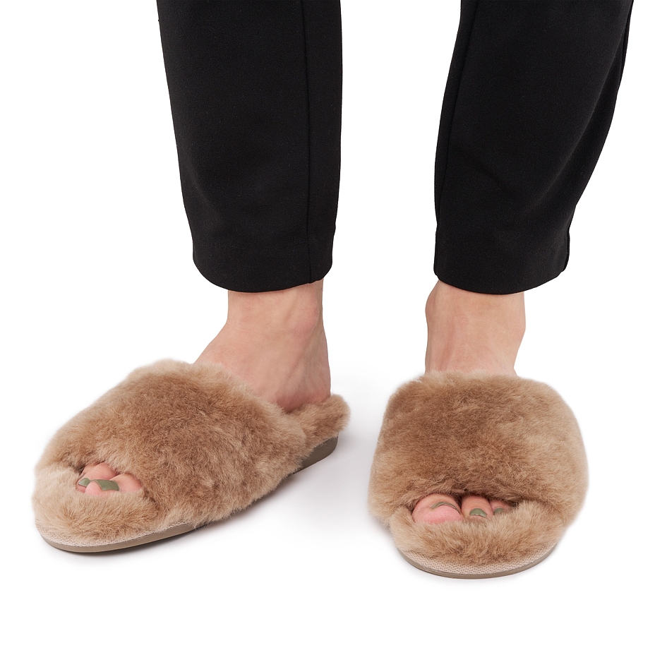Women’s Dora Wool Slippers Beige