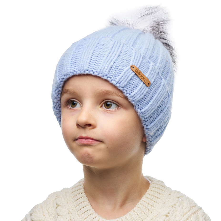 Kids’ Woolee Wool Hat V38 Light Blue