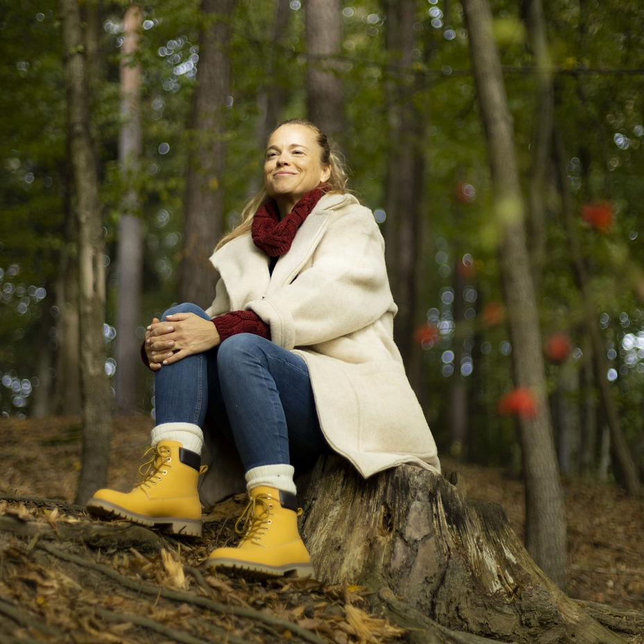 Short Wool Wrap Coat Beige