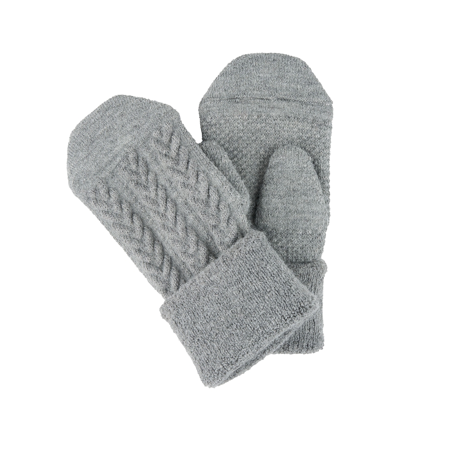 Traditional Wool Mittens Grey