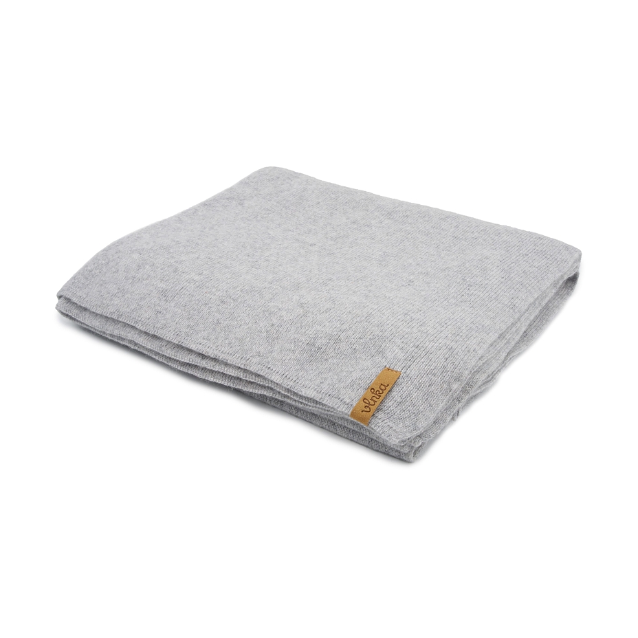 Vlnka Wool Scarf with Cashmere B07 Light Grey