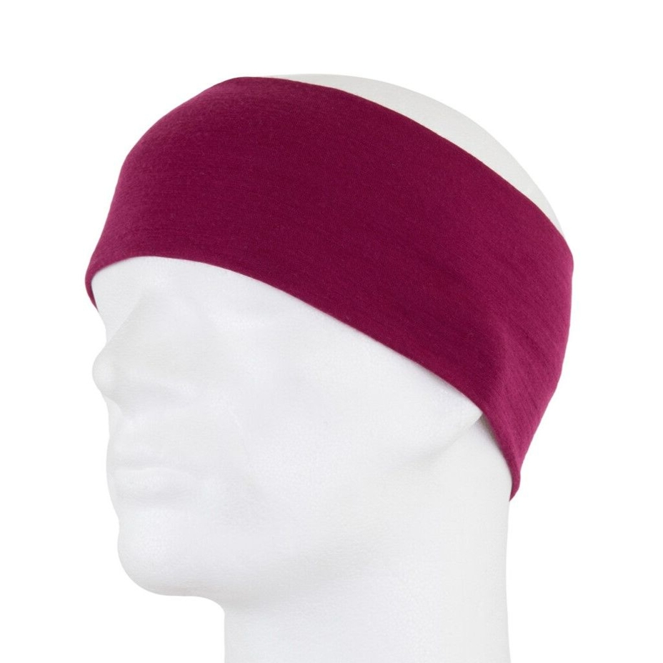Woolen headband sensor Merino active Lilla
