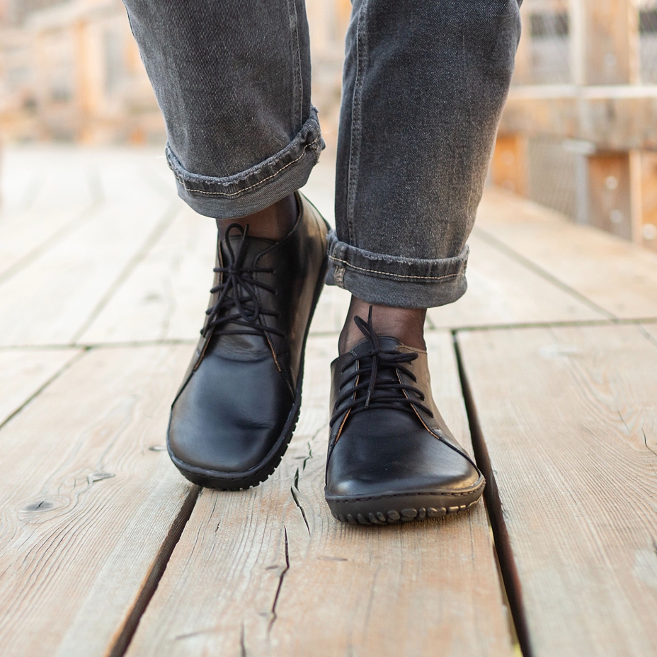 Women’s Olivie Leather Barefoot Shoes Black