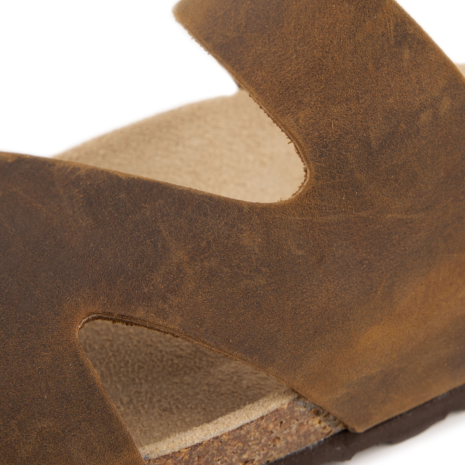 Women's anatomical cork slip-on shoes Lola brown