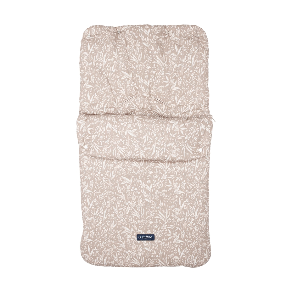 Baby cotton footmuff Vlnka brown