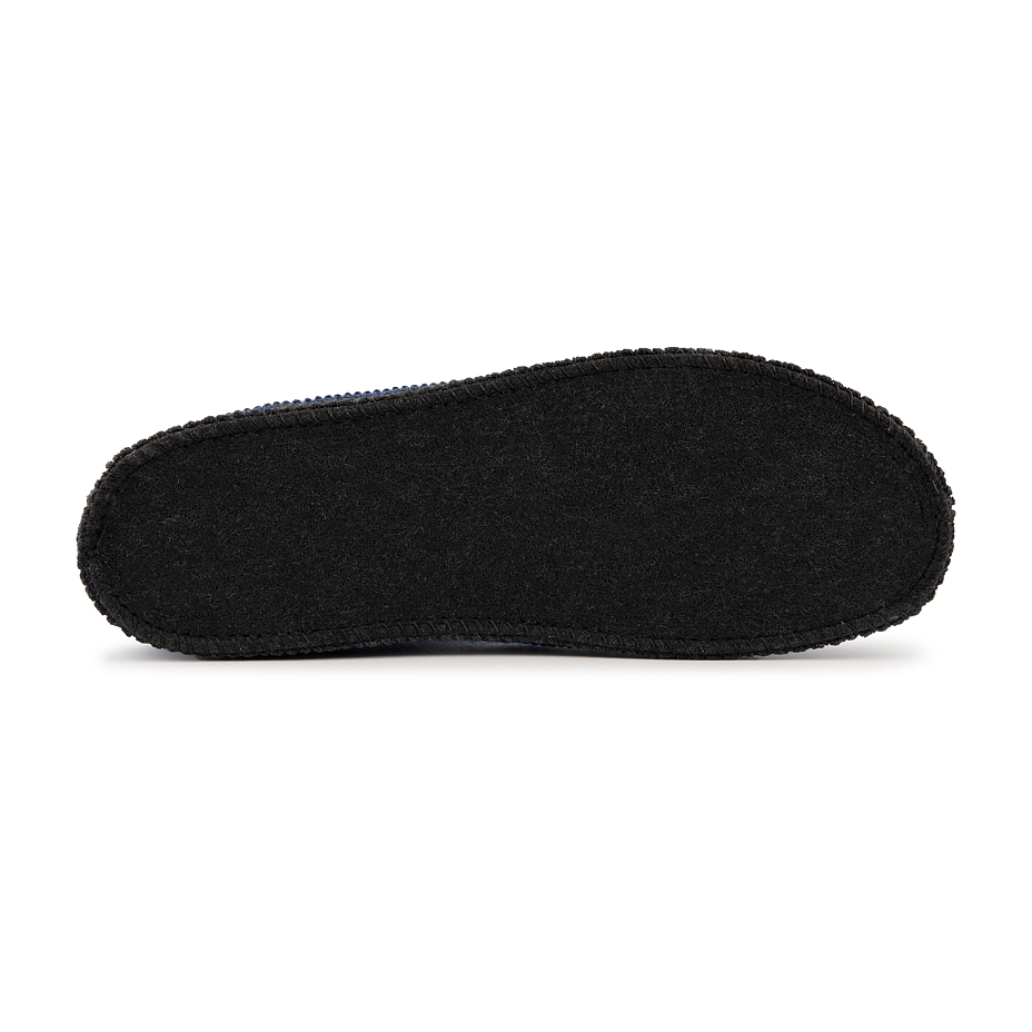 Men's Adam Felt TV Slippers Blue