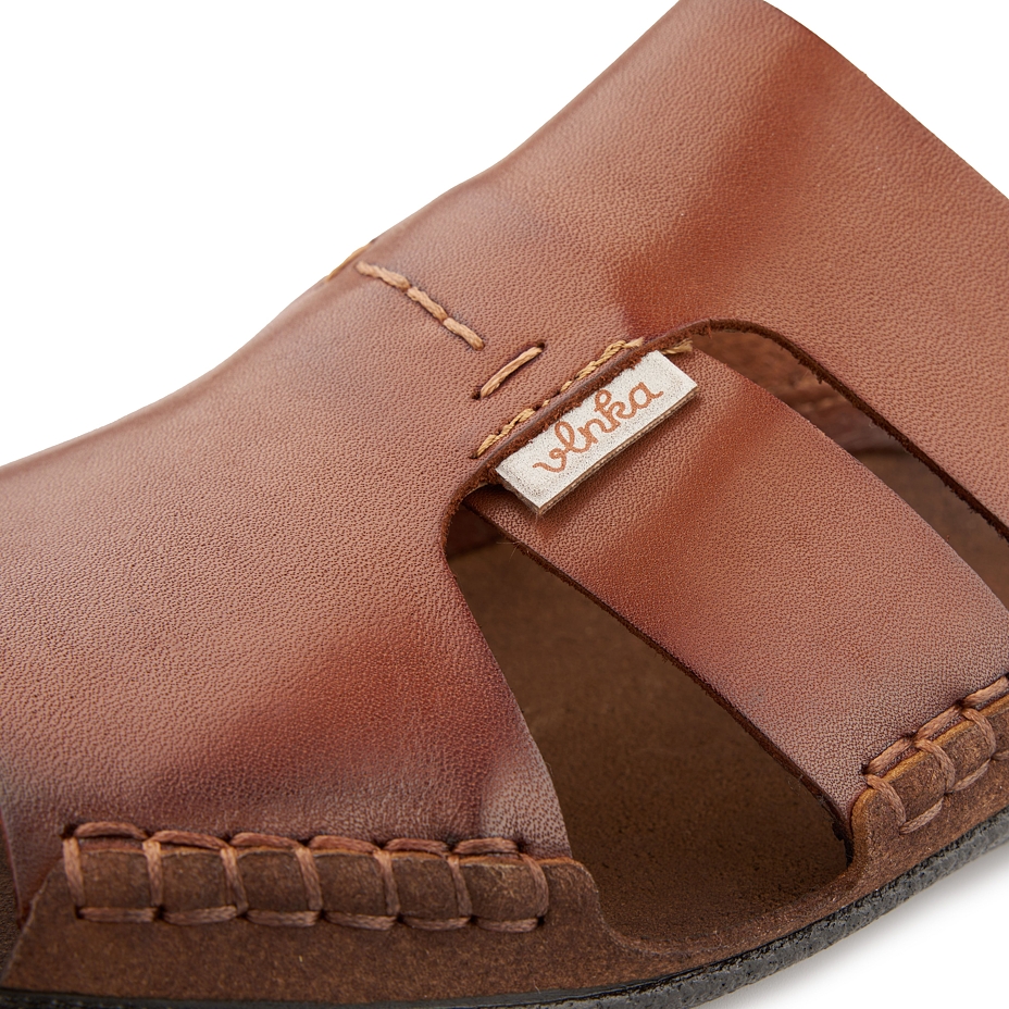 Men's leather slip-on shoes Vojta brown