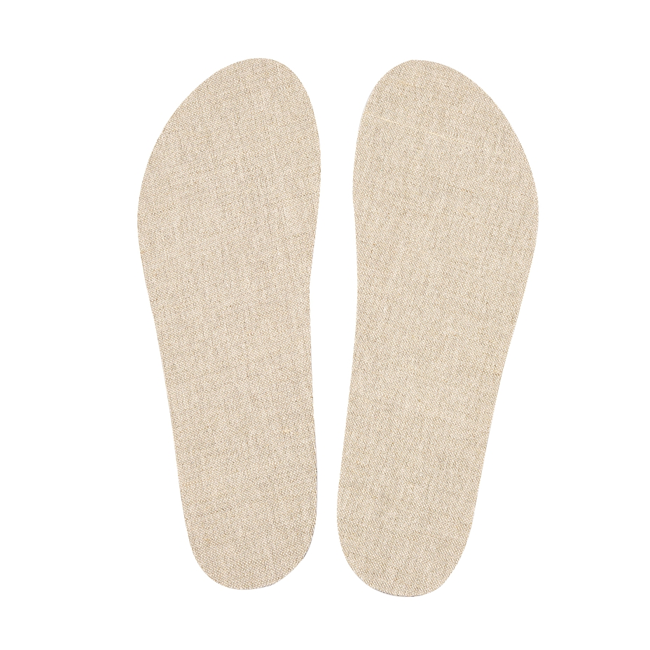 Barefoot hemp shoe inserts with recycled foam