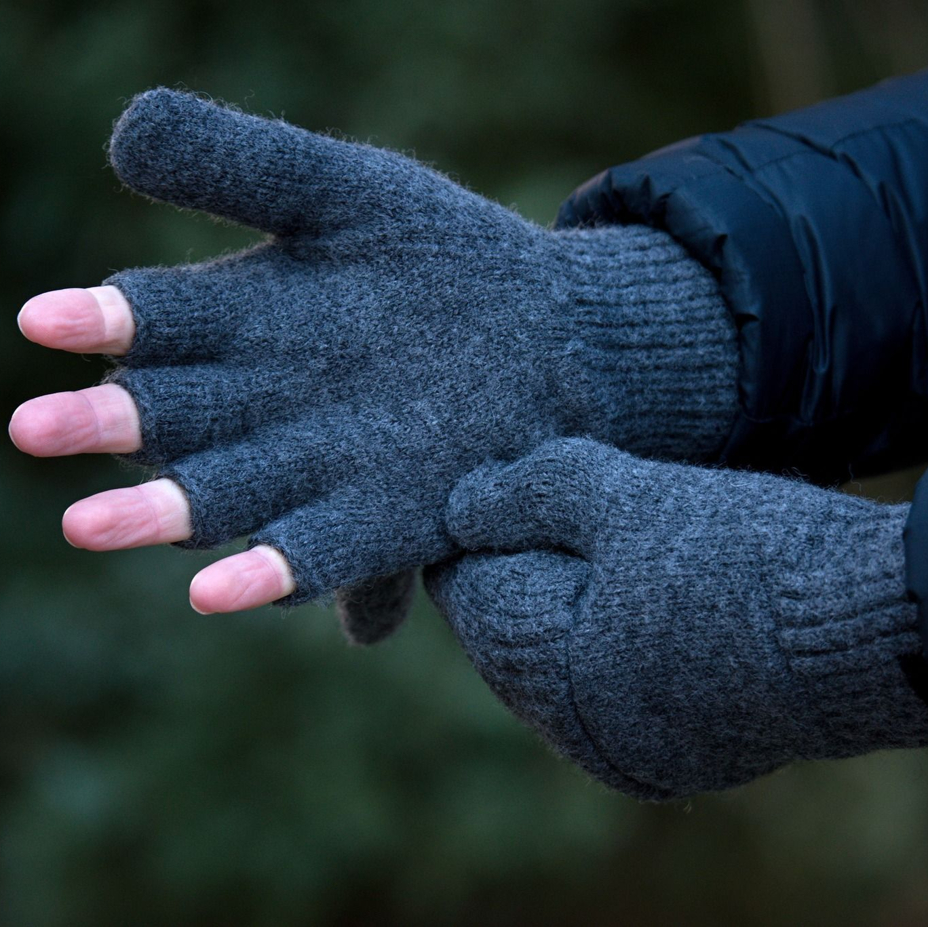 Sensor Virgin Wool Gloves Grey Marl