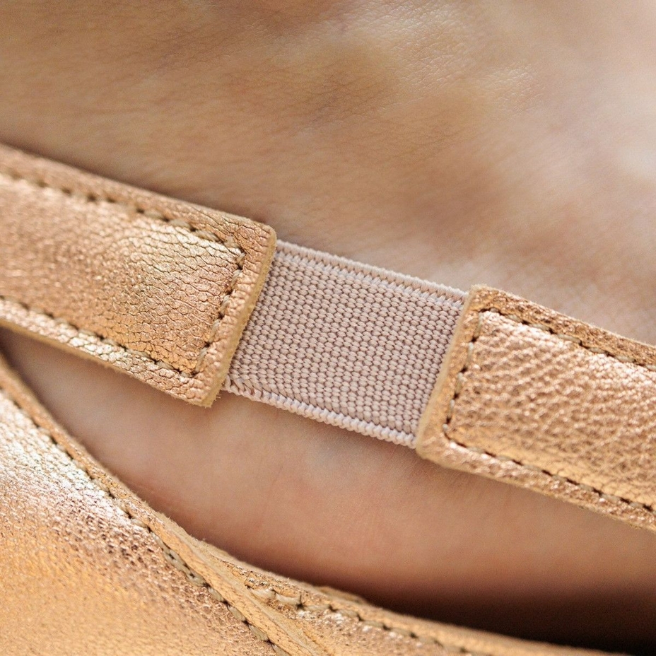 Bellissima Leather Barefoot Ballerina Pumps Pink