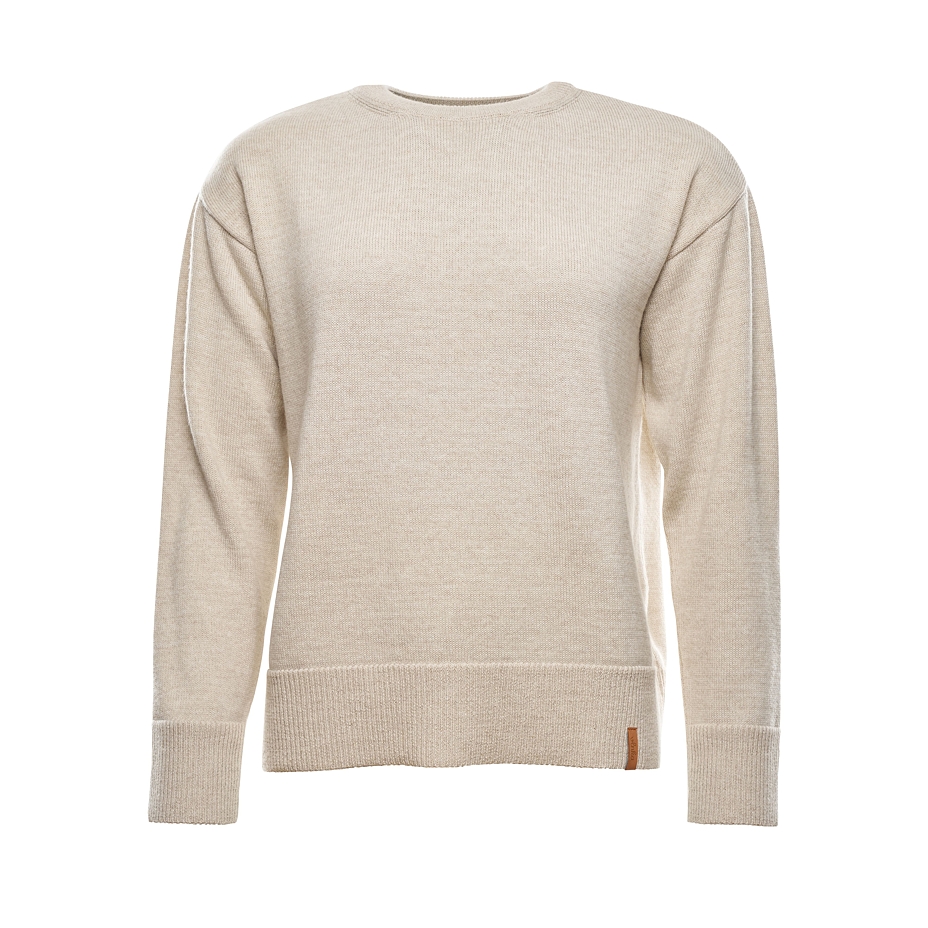 Women's thin wool sweater Vlnka natural