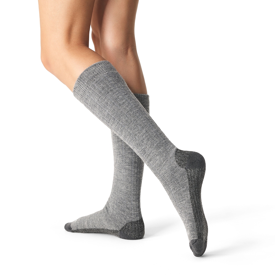 3 pairs Wool Knee High Socks with Loose Top