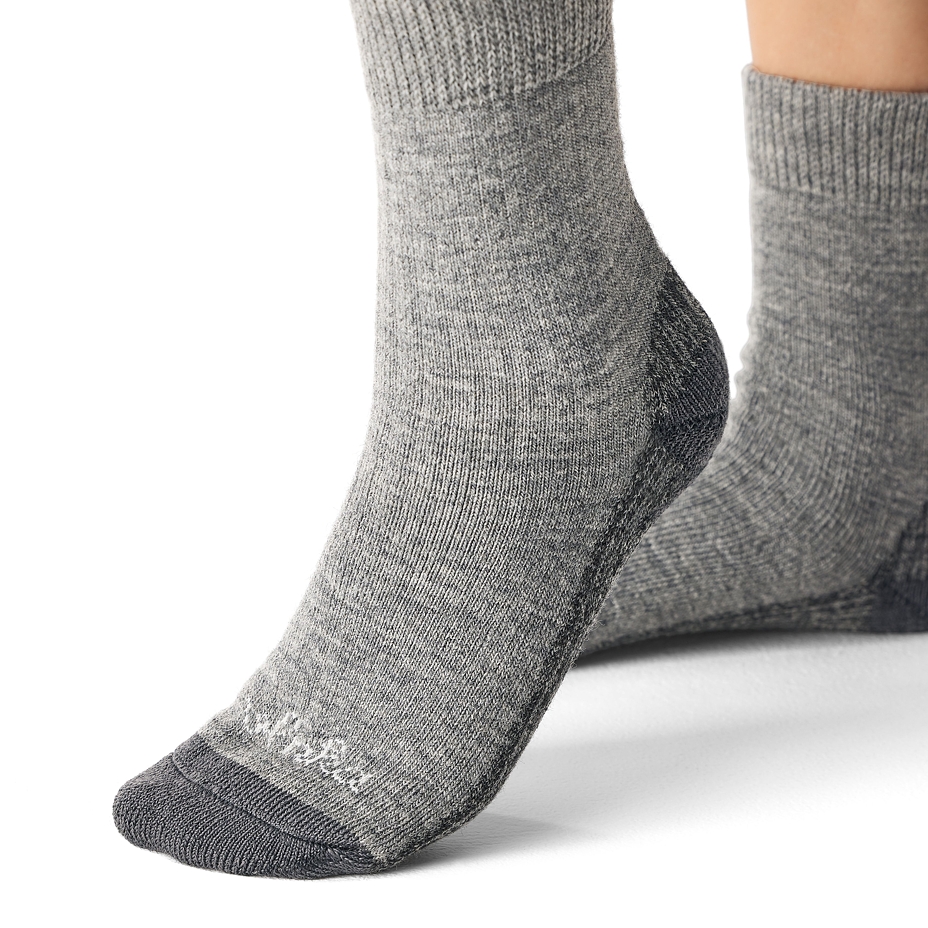 3 pairs Merino Loose Top Wool Socks Dark Grey
