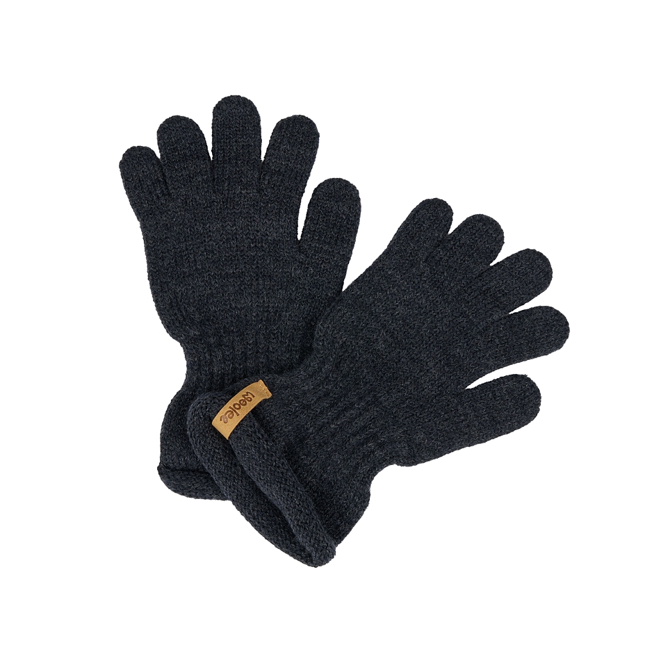 Children's Merino Wool Gloves Dark Gray
