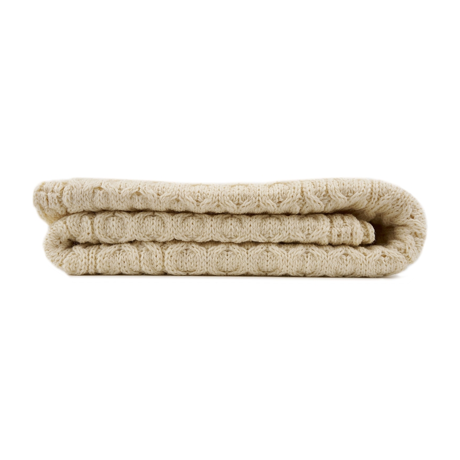 Wool Wrap made of Combed Yarn Annealed Cream