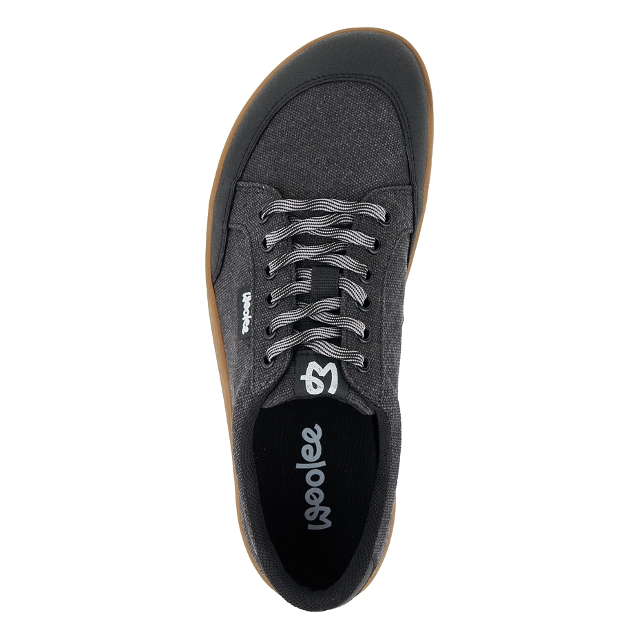 Men’s barefoot textile sneakers Oxy black