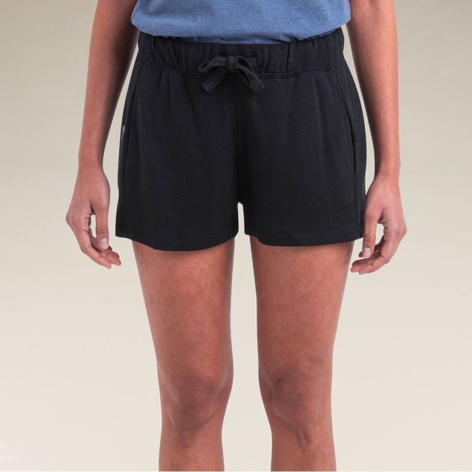 Women's shorts Merino Blend 200 Crush Shorts Icebreaker Black