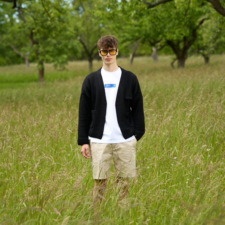 Merino Woolee Capsule wool cardigan black