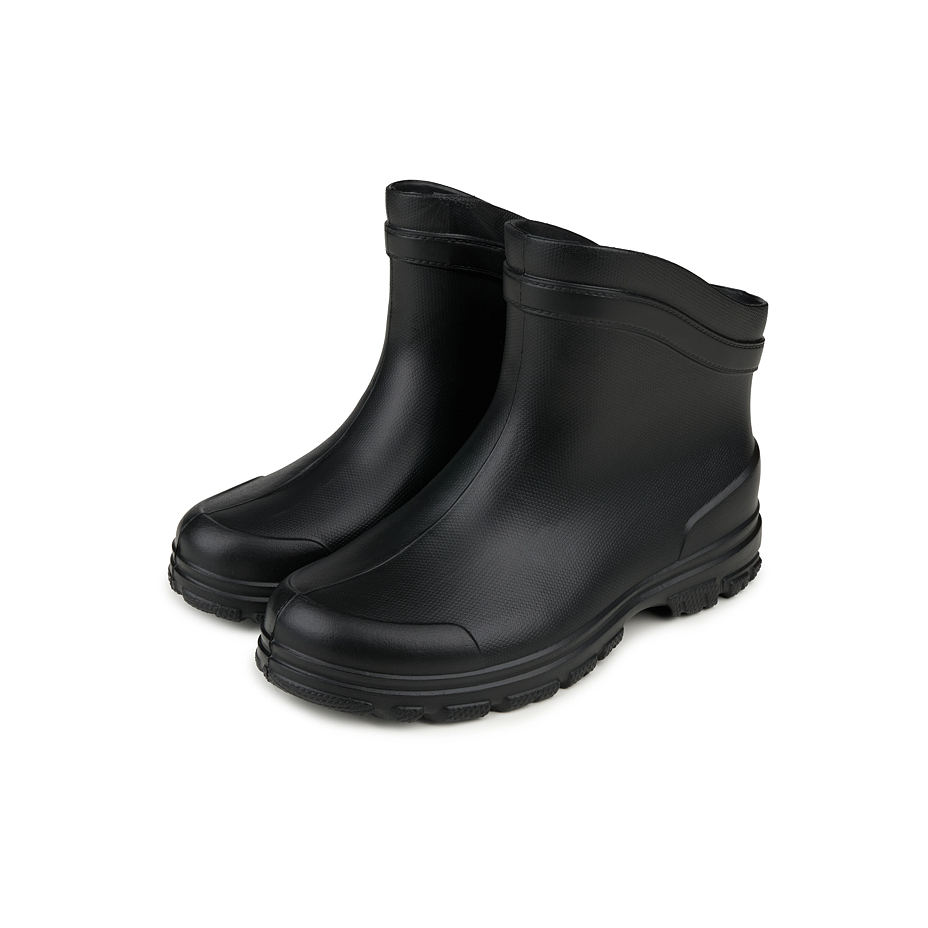 Women's low wellies with wool insole black