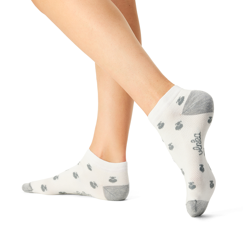 Low-Cut Merino Summer Socks Grey Sheep