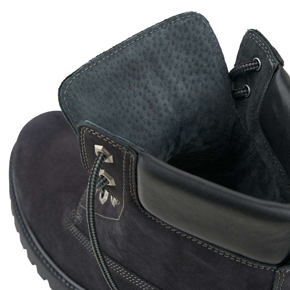 Women's leather farmer's boots Woolee black