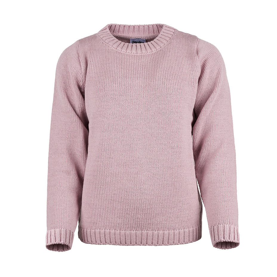 Women's Supersoft Merino round neckline sweater pink