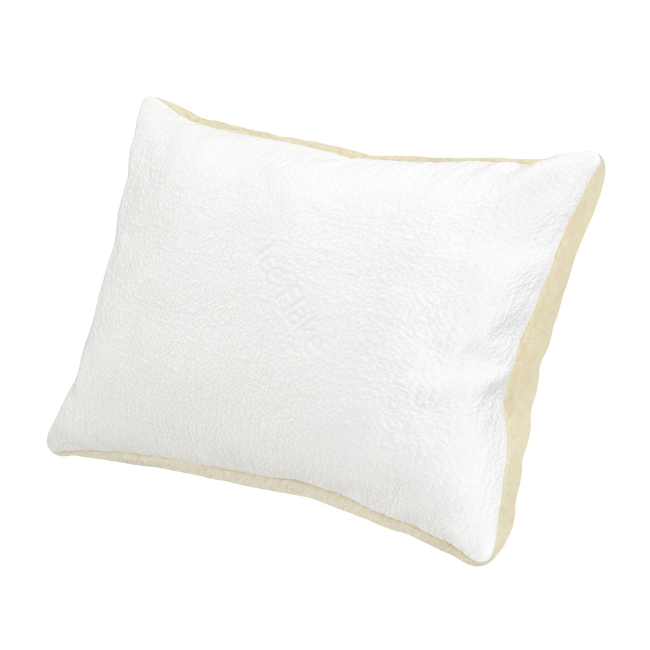 Reversible pillow with sheep wool and Cool 70x50 cooling side