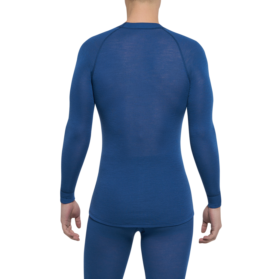 Men's Performance Merino WARM THERMOWAVE Top Blue
