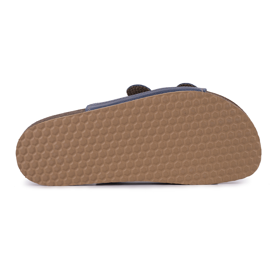 Kids’ Orthopaedic Cork Sliders Blue