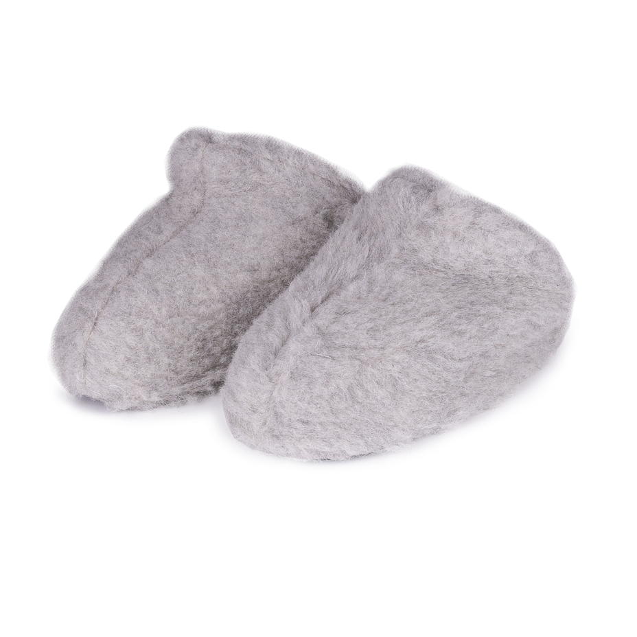 Wool TV Slippers Light Grey