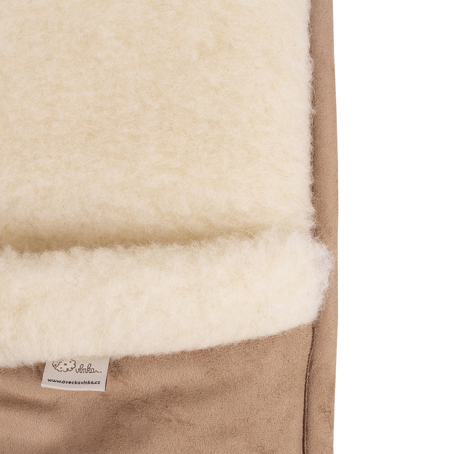 Wool foot warmer low  Brown