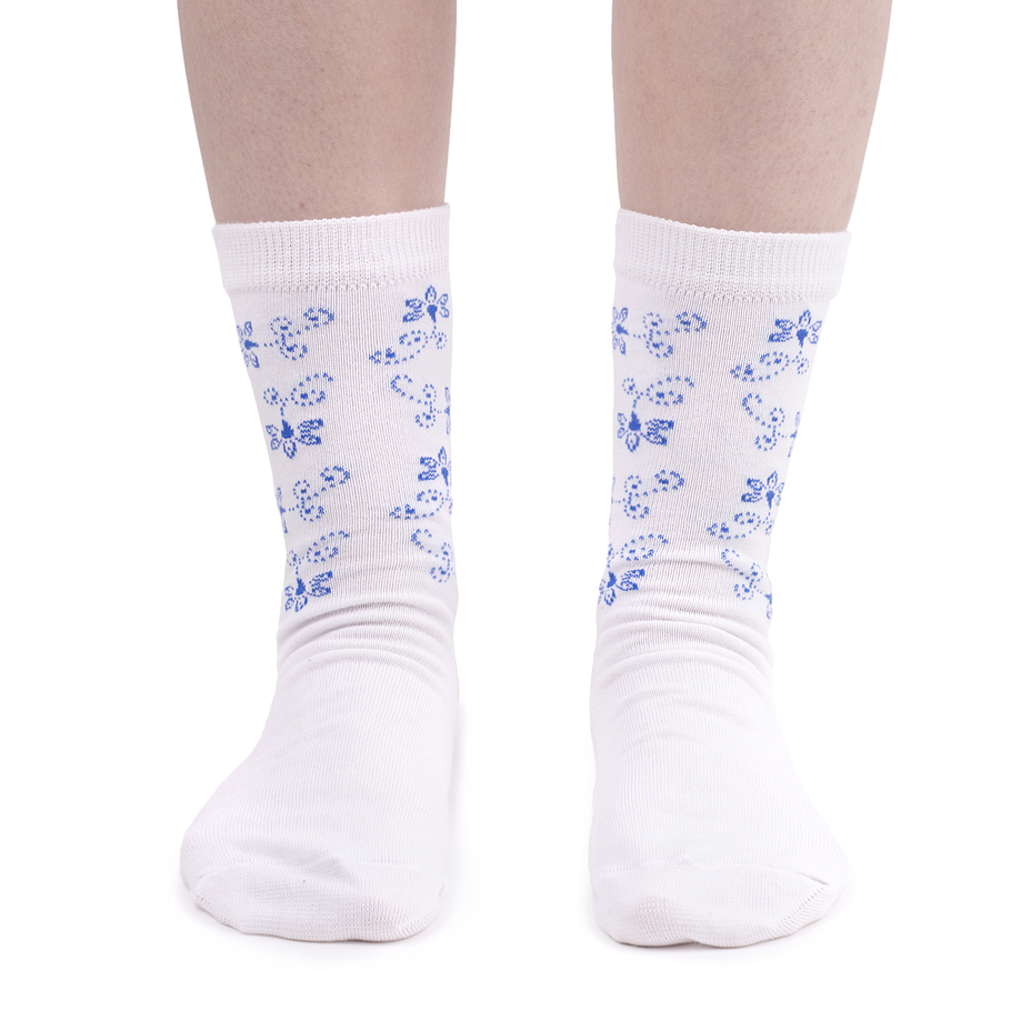 Cotton Socks Blue Blossom