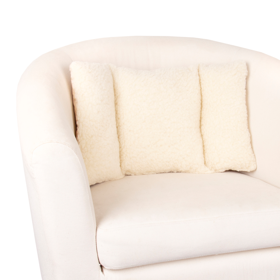 Wool Back Support Cushion Natural