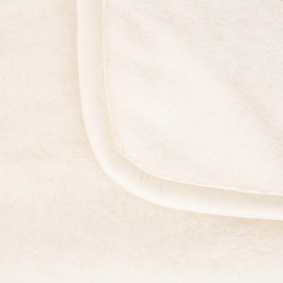 Cashmere and Wool Single-Layer Blanket Natural