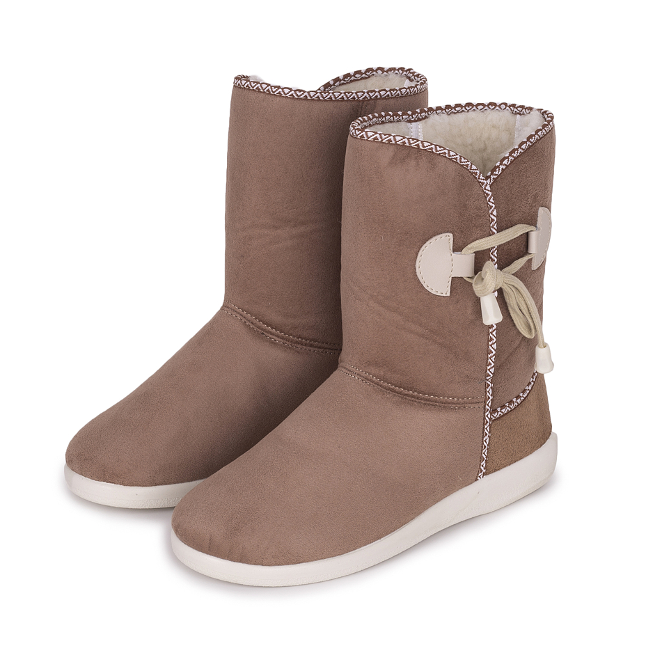 Women's Winter Boots with Wool Lining Light Brown