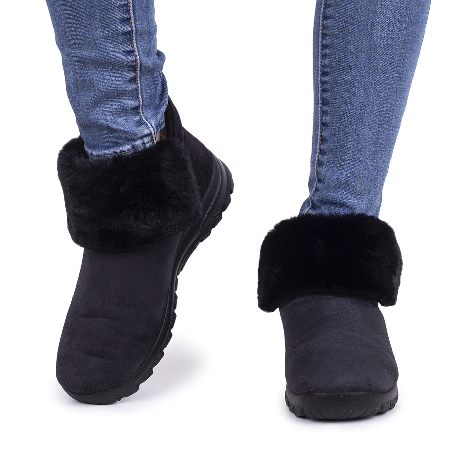 Women's Bara Winter Ankle boots with Wool Lining Black