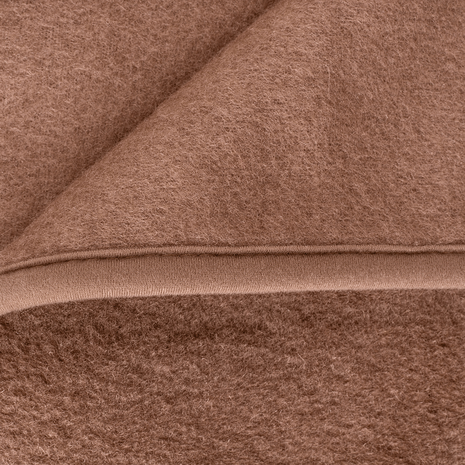 Single-Layer Wool Blanket Brown