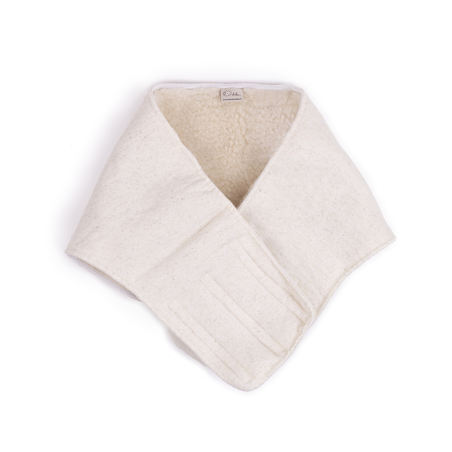 Merino wool elastic warming belt with Velcro closure