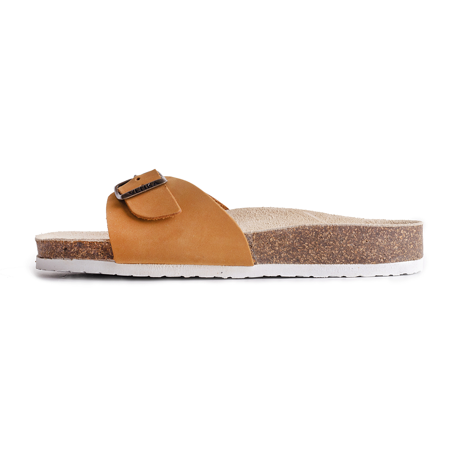 Women's “Laura“ Orthopaedic Cork Sliders Beige